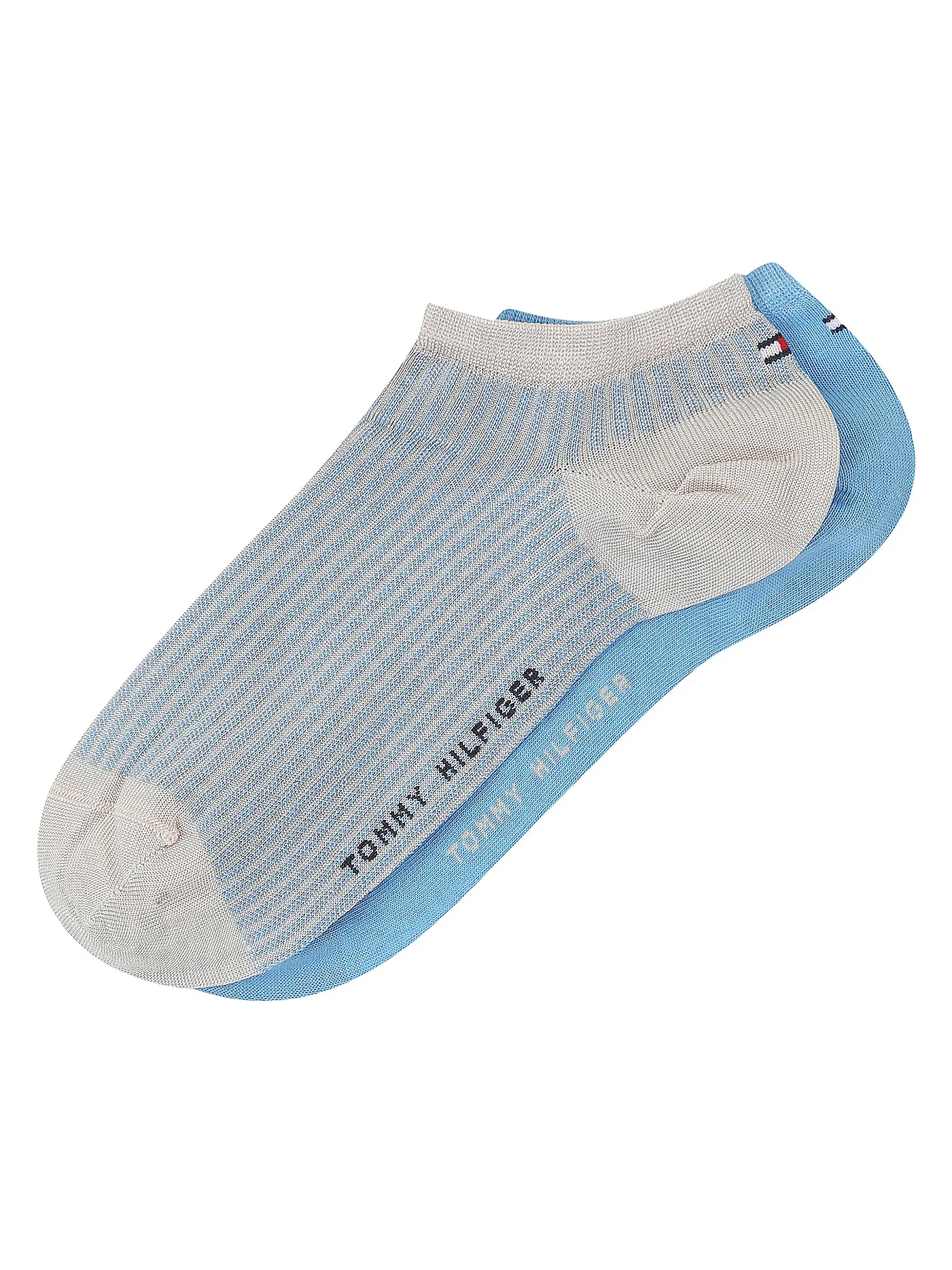 TOMMY HILFIGER | Damen Sneakersocken 2er Pkg light pink | hellblau